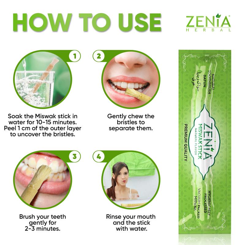 Natural Miswak Teeth Cleaning Stick Pack of 2