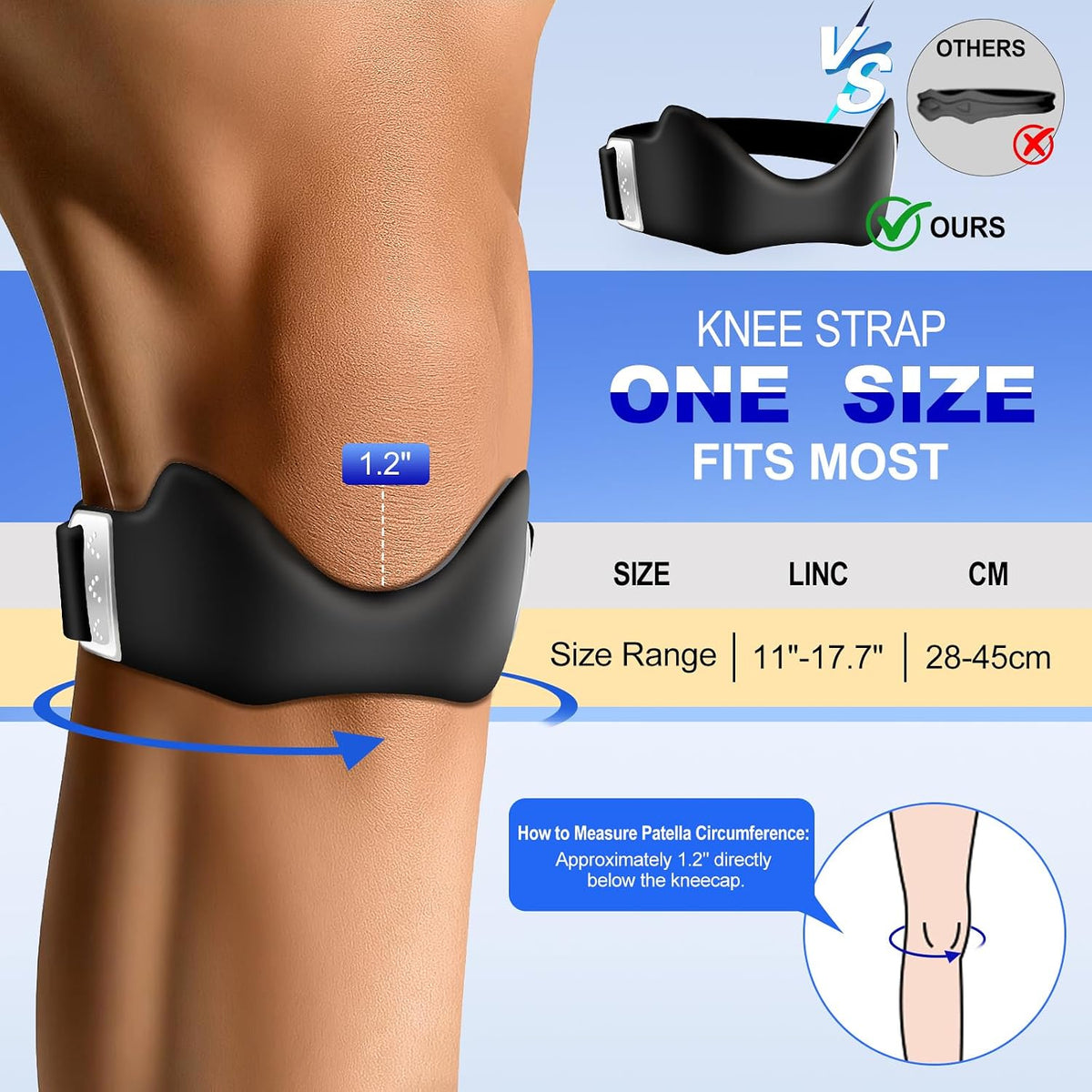Adjustable Patellar Tendon Knee Strap