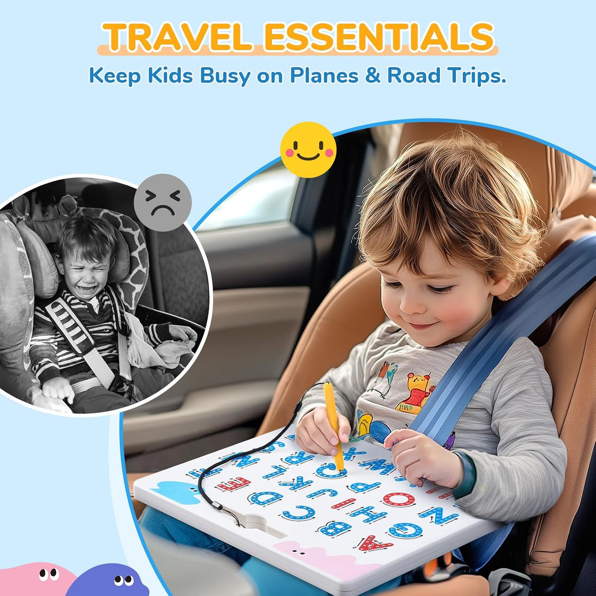 Magnetic ABC Tracing Board