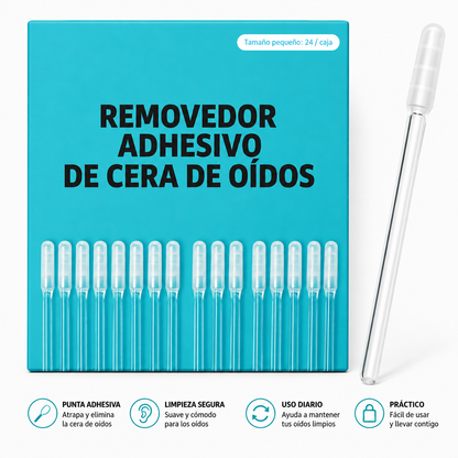 Removedor Adhesivo de Cera de Oídos