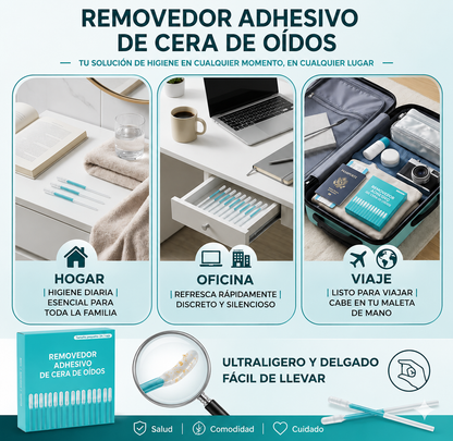 Removedor Adhesivo de Cera de Oídos