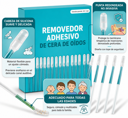 Removedor Adhesivo de Cera de Oídos