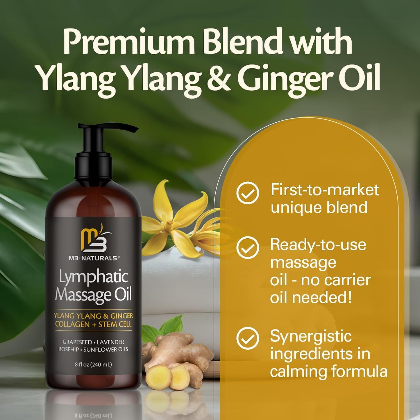Lymphatic Drainage Oil for Massage